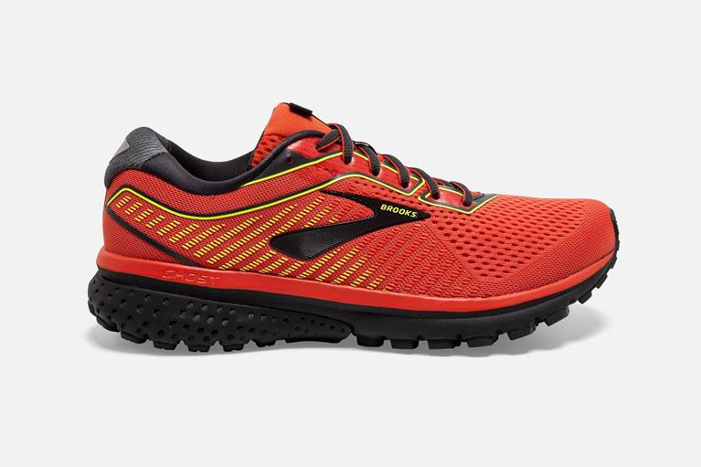 Brooks Men's GHOST 12 Road Running Shoes - Red - Canada (WNMLX-9301)